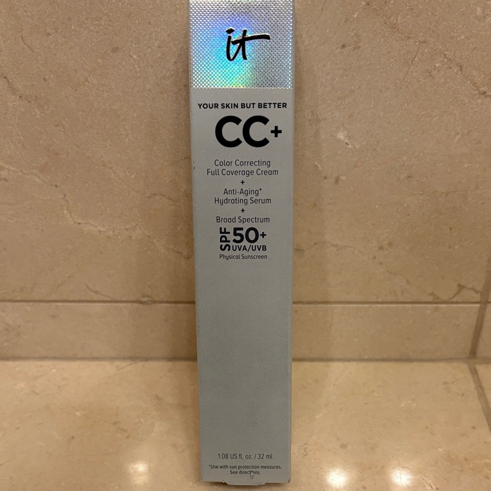 IT Cosmetics CC+ Cream Full Coverage Color Correcting Foundation with SPF 50+